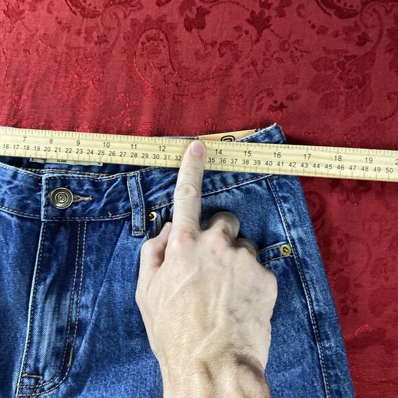 Rock & Roll Jeans Womens 30x30 Blue High Rise Palazzo Flare Wide Denim Boho NEW - Picture 12 of 16